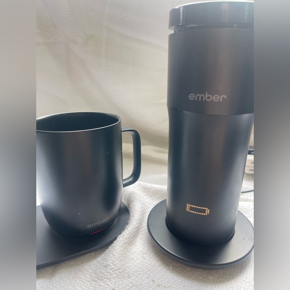 Ember Temperature Control Mug and Travel Mug Set.